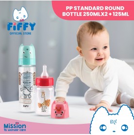 FIFFY PP STANDARD ROUND BOTTLE 250MLX2 + 125ML