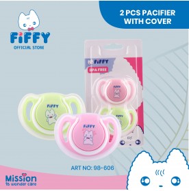 FIFFY SILICONE ORTHODONTIC PACIFIER X 2'S (98-606)