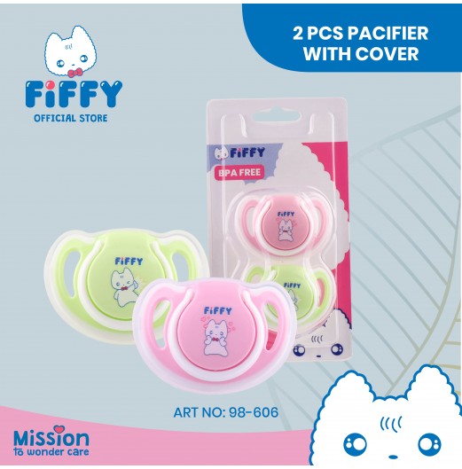 FIFFY SILICONE ORTHODONTIC PACIFIER X 2'S (98-606)