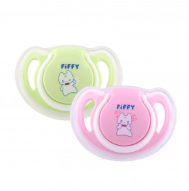 FIFFY SILICONE ORTHODONTIC PACIFIER X 2'S