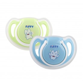 FIFFY SILICONE ORTHODONTIC PACIFIER X 2'S (98-606)