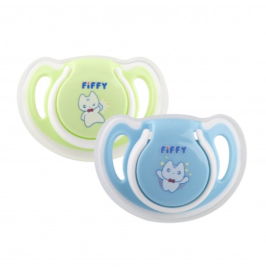 FIFFY SILICONE ORTHODONTIC PACIFIER X 2'S (98-606)