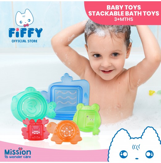 FIFFY STACKABLE BATH TIME TOYS (98-617)