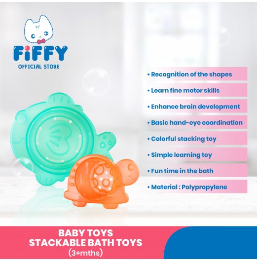 FIFFY STACKABLE BATH TIME TOYS (98-617)
