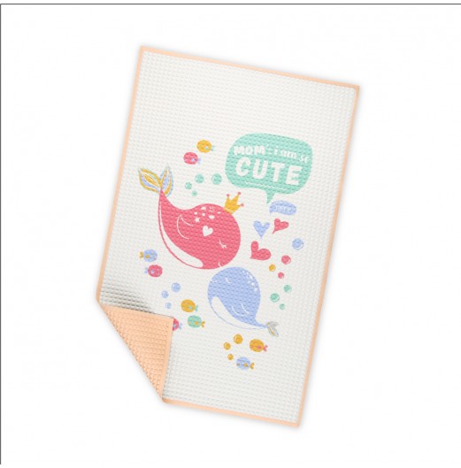 FIFFY PRINTED AIR FILLED RUBBER COT SHEET (60CM X 90CM) 	98-637
