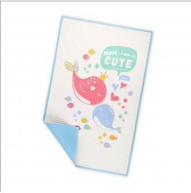 FIFFY PRINTED AIR FILLED RUBBER COT SHEET (60CM X 90CM) 	98-637