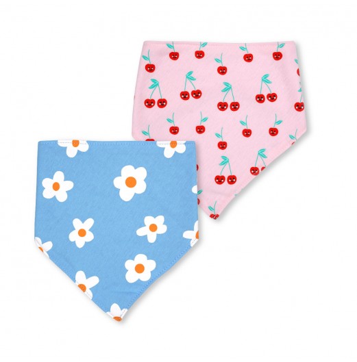 FIFFY BABY TRIANGLE BIBS (2PCS/PKT)(98-641)