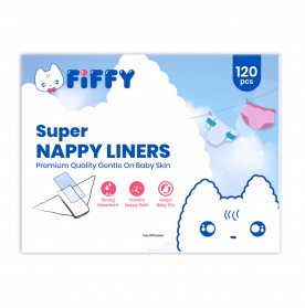 FIFFY SUPER NAPPY LINERS (120'S) 98-843