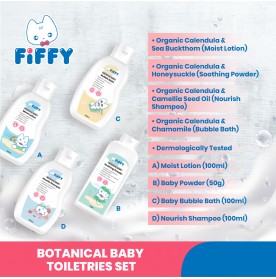 FIFFY BOTANICAL BABY TOILETRIES SET (4 BOTTLES) 98-864