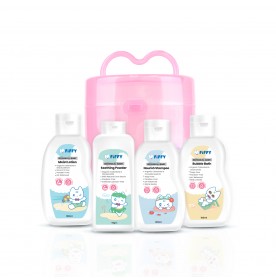 FIFFY BOTANICAL BABY TOILETRIES TRAVEL SET (4 BOTTLES) 98-864