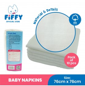 FIFFY BABY NAPKINS (10PCS)
