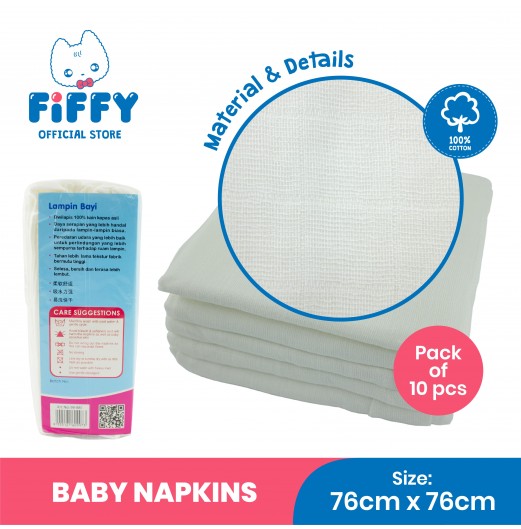Accessories - FIFFY BABY NAPKINS (10PCS) 