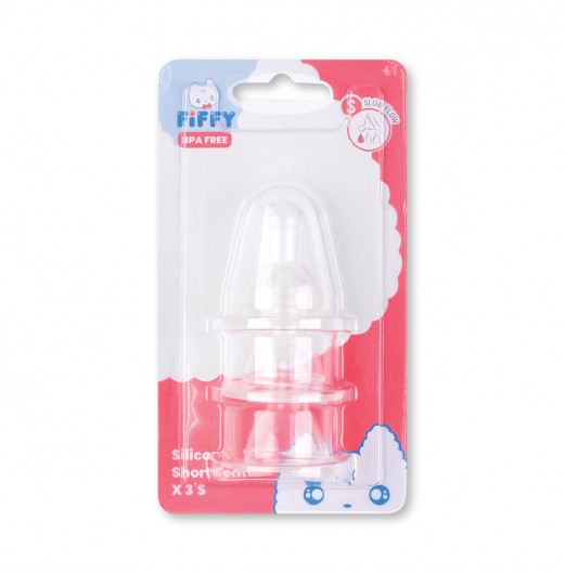 FIFFY SILICONE SHORT TEAT (3PCS) -98-883A/ M / L