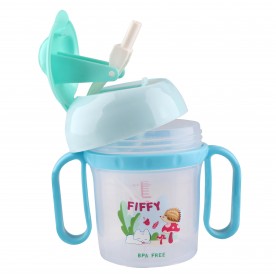 FIFFY PP STRAW CUP 150ML HANDLE