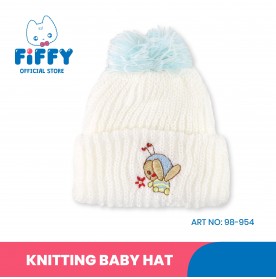 FIFFY CUTE GIRL KNITTING BABY HAT