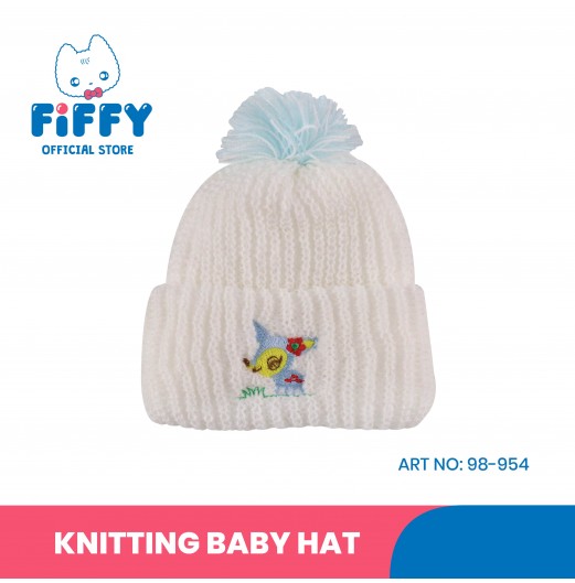 FIFFY CUTE GIRL KNITTING BABY HAT