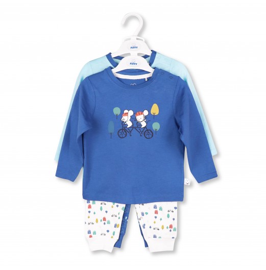 FIFFY SHINING STAR AND CUTELY PANDA 2 IN 1 BOY PYJAMAS SET
