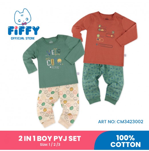 FIFFY VELO CITY 2 IN 1 BOY PYJAMAS SET