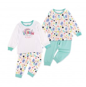 FIFFY STAY RAINBOW 2 IN 1 GIRL PYJAMAS SET