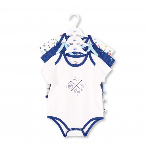 FIFFY ICEWORLD 3 IN 1 BOY ROMPER SET