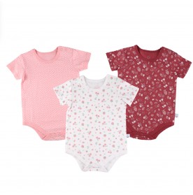 FIFFY PINKY FRUITS 3 IN 1 GIRL ROMPER SET