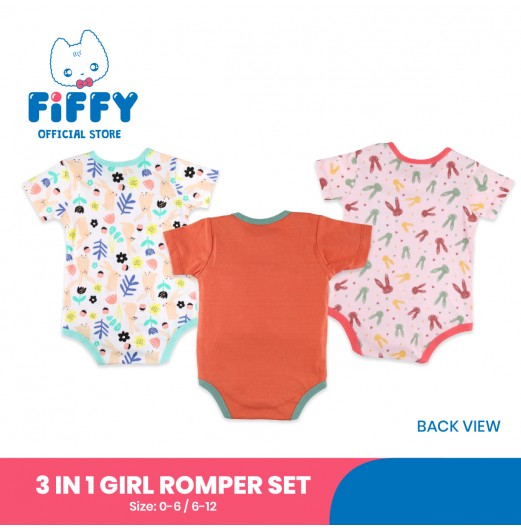 FIFFY RABBIT WAY 3 IN 1 GIRL ROMPER SET