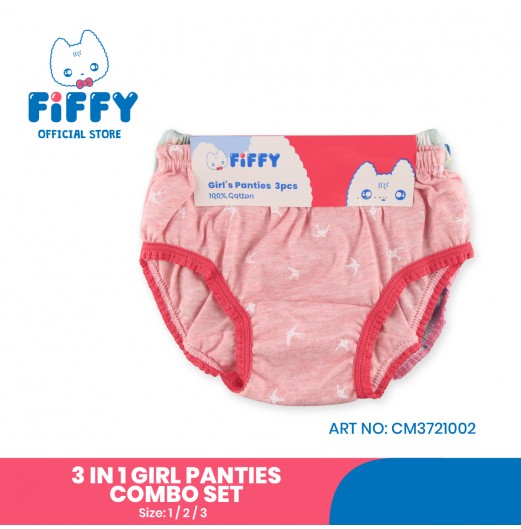 FIFFY LIKELY 3 IN 1 GIRL PANTIES COMBO SET