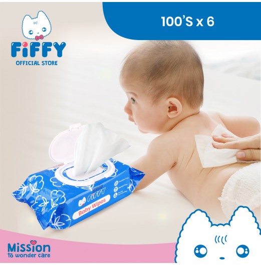 FIFFY BABY CALENDULA WIPES VALUE PACK 100'S X6+30'SX2 - FO19002