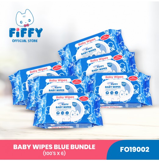 FIFFY BABY CALENDULA WIPES VALUE PACK 100'S X6 - FO19002