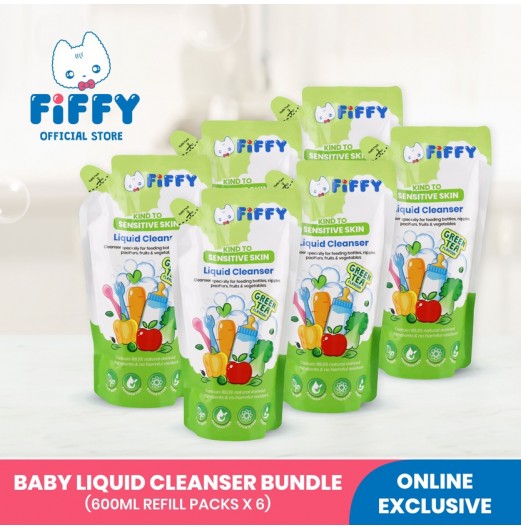 FIFFY LIQUID CLEANSER GREEN TEA REFILL PACK * 6 - FO22002