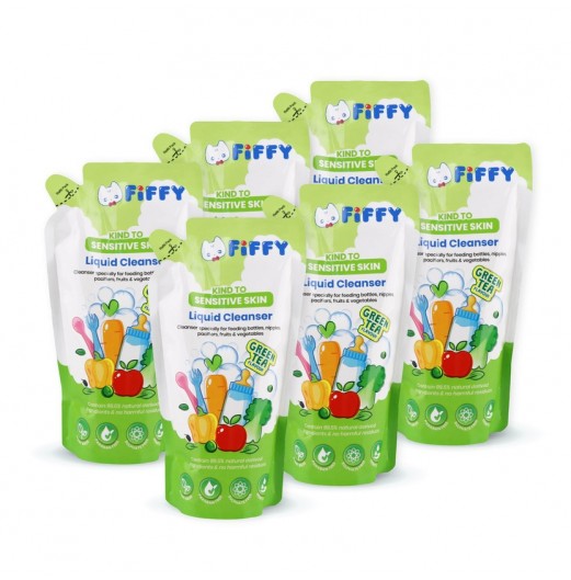 FIFFY LIQUID CLEANSER GREEN TEA REFILL PACK * 6 - FO22002