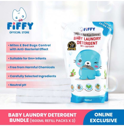 FIFFY ANTIBAC LAUNDRY DETERGENT REFILL PACK *3 - FO22003