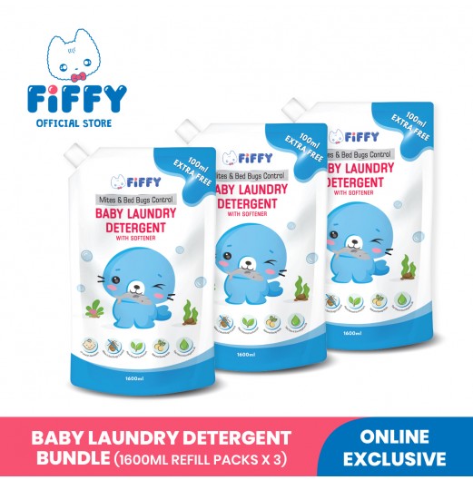 FIFFY MITES & BEDS BUG CONTROL LAUNDRY DETERGENT REFILL PACK *3 - FO22003
