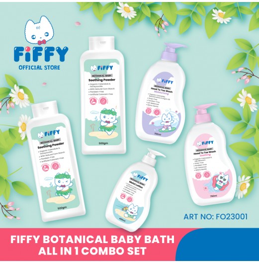 FIFFY BOTANICAL BABY BATH ALL IN 1 COMBO SET -FO23001