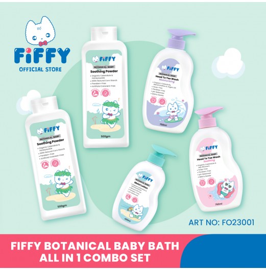FIFFY BOTANICAL BABY BATH ALL IN 1 COMBO SET -FO23001