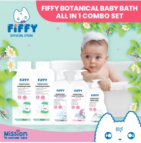 FIFFY BOTANICAL BABY BATH ALL IN 1 COMBO SET