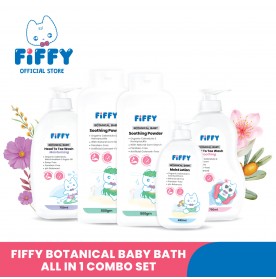 FIFFY BOTANICAL BABY BATH ALL IN 1 COMBO SET