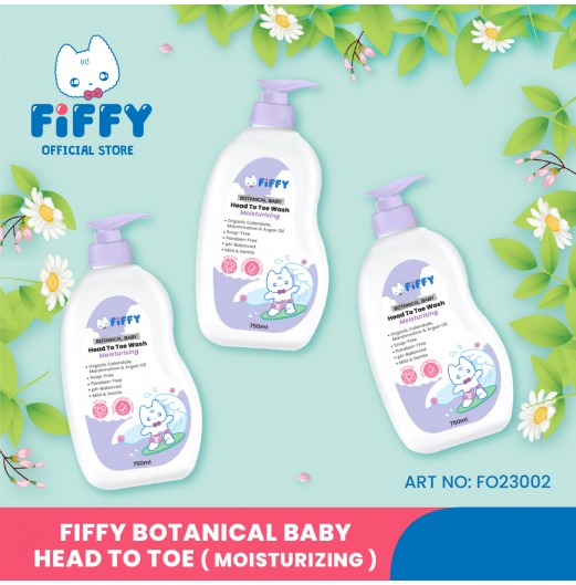 SHOP ALL - FIFFY MOISTURIZING BOTANICAL BABY HEAD TO TOE WASH (750ML BOTTLE / 600ML REFILL) 