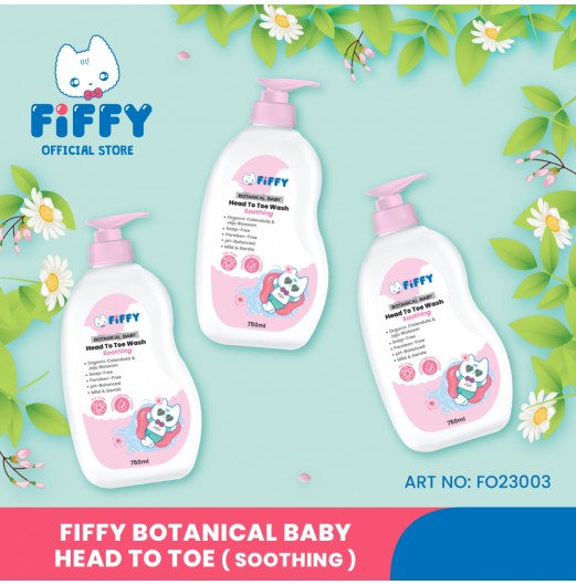 SHOP ALL - FIFFY SOOTHING BOTANICAL BABY HEAD TO TOE WASH (750ML BOTTLE / 600ML REFILL)