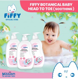 FIFFY SOOTHING BOTANICAL BABY HEAD TO TOE WASH (750ML BOTTLE / 600ML REFILL)