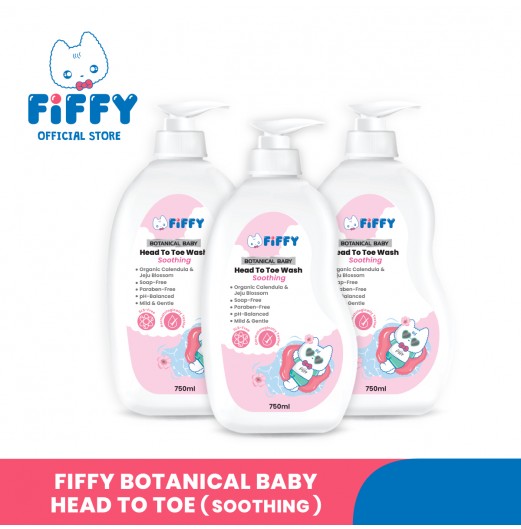 SHOP ALL - FIFFY SOOTHING BOTANICAL BABY HEAD TO TOE WASH (750ML BOTTLE / 600ML REFILL)