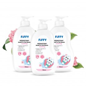 FIFFY SOOTHING BOTANICAL BABY HEAD TO TOE WASH (750ML BOTTLE / 600ML REFILL)