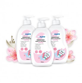 FIFFY SOOTHING BOTANICAL BABY HEAD TO TOE WASH (750ML BOTTLE / 600ML REFILL)