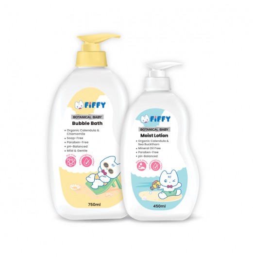 FIFFY BOTANICAL BABY BATH & LOTION COMBO -FO23004