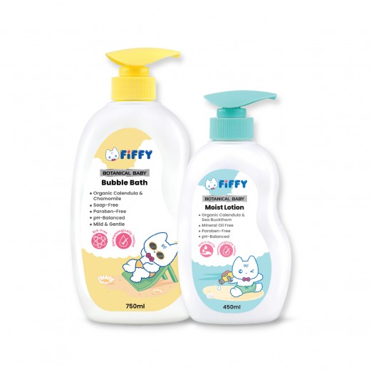 FIFFY BOTANICAL BABY BATH & LOTION COMBO -FO23004
