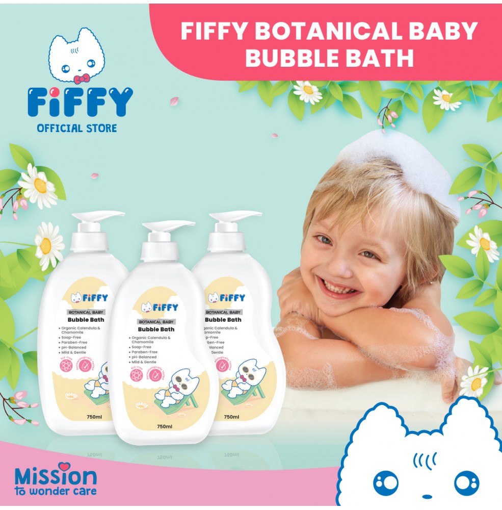 FIFFY BOTANICAL BABY BUBBLE BATH 750ML Baby Bath Malaysia