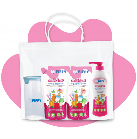 FIFFY LIQUID CLEANSER MINT FLVR 750ML + 600ML X 2