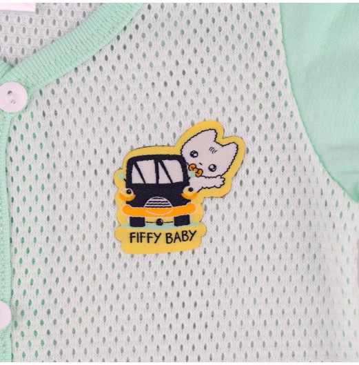 FIFFY SMILING CAR SHORT SLEEVE VEST SUIT