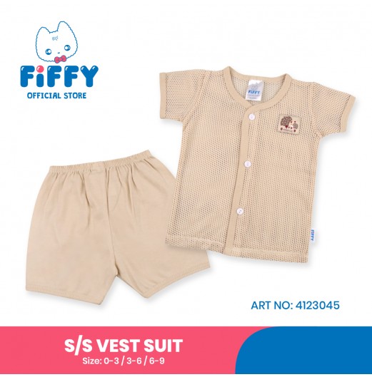 FIFFY WARM HEDGEHOGS SHORT SLEEVE VEST SUIT