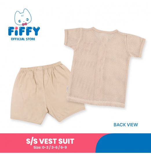 FIFFY WARM HEDGEHOGS SHORT SLEEVE VEST SUIT